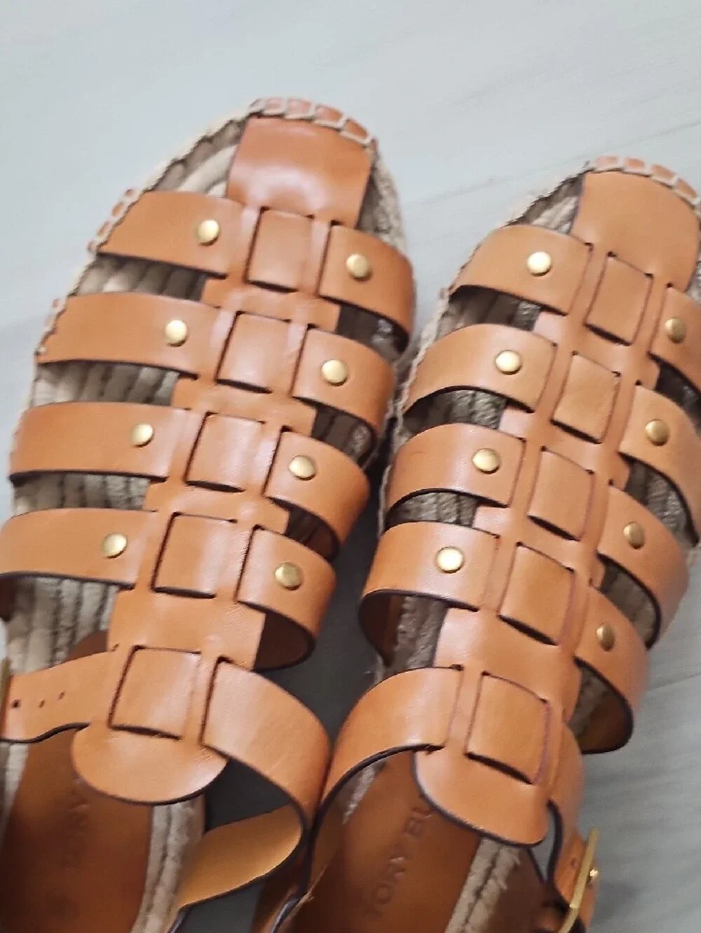 Tory Burch cognac leather